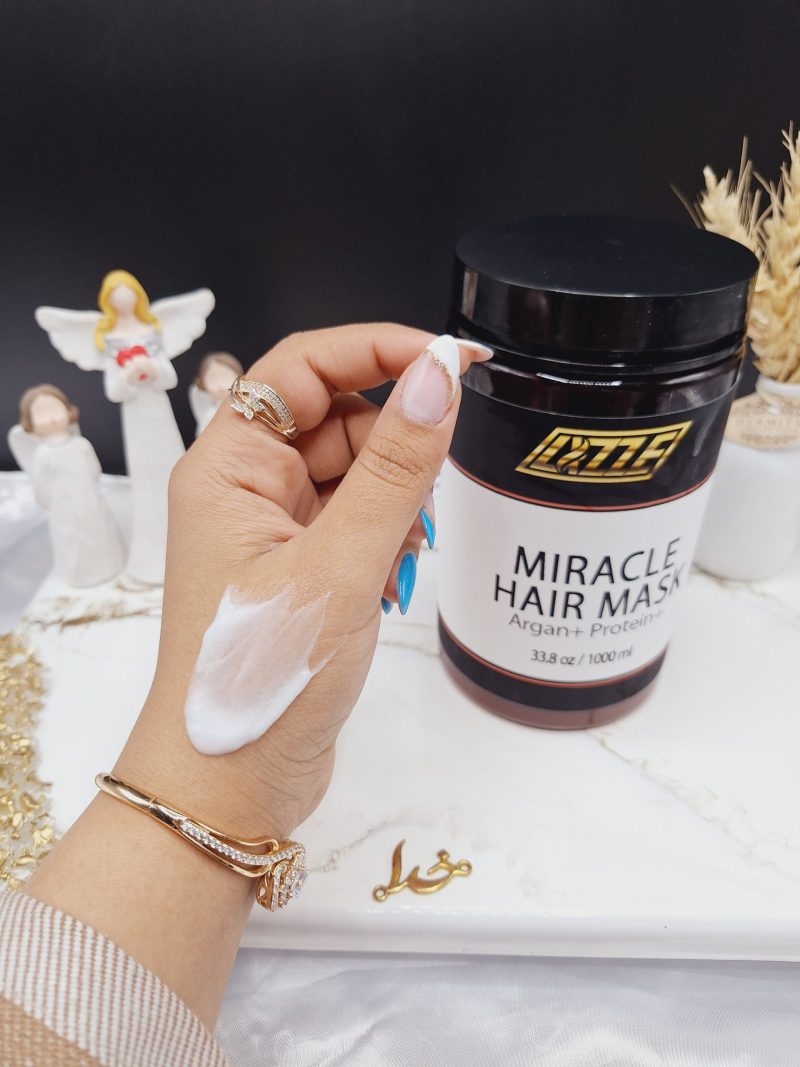 ماسک موی معجزه آسا آرگان+پروتئین وزن 1000ml برند لیز LIZZE ساخت برزیل کد 4614 - Image 1