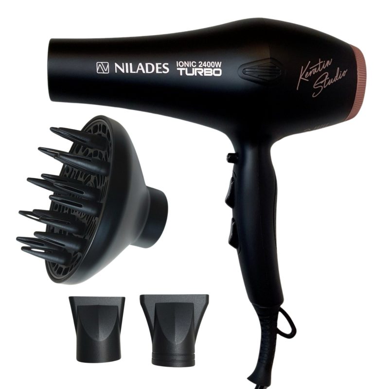 سشوار حرفه ای 2400 وات توربو یونیک نیلادس مدل Keratin Studio - Image 1